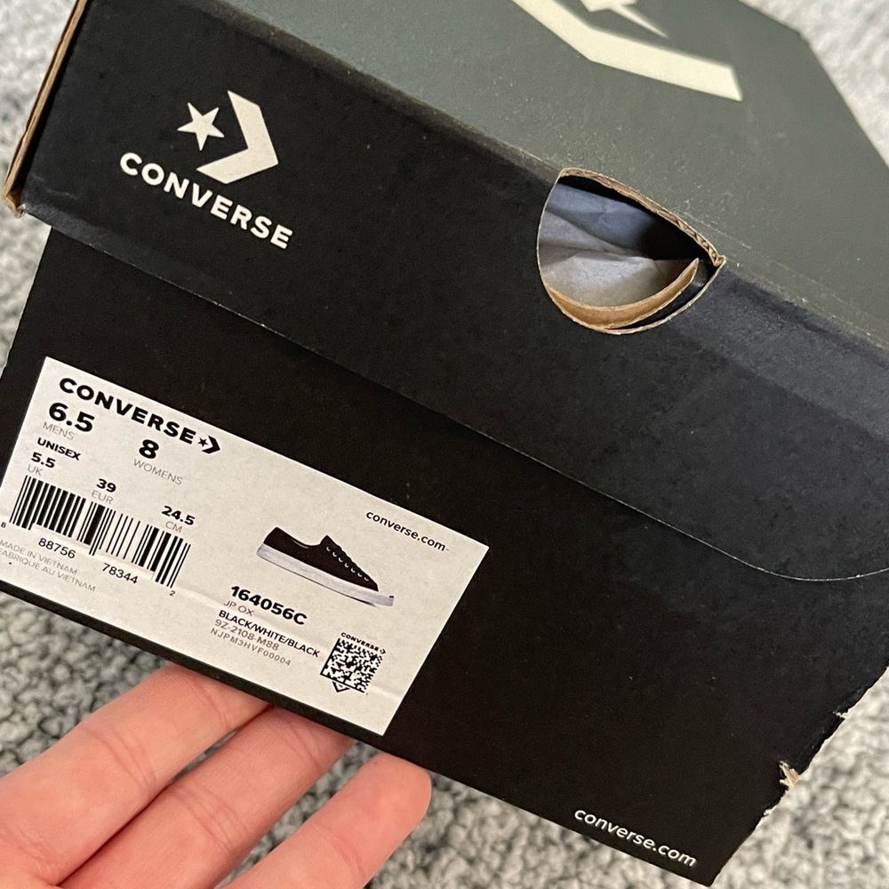 😎 Brand New Converse Jack Percell blk/wht/blk Men's 6.5 Women's 8 😍